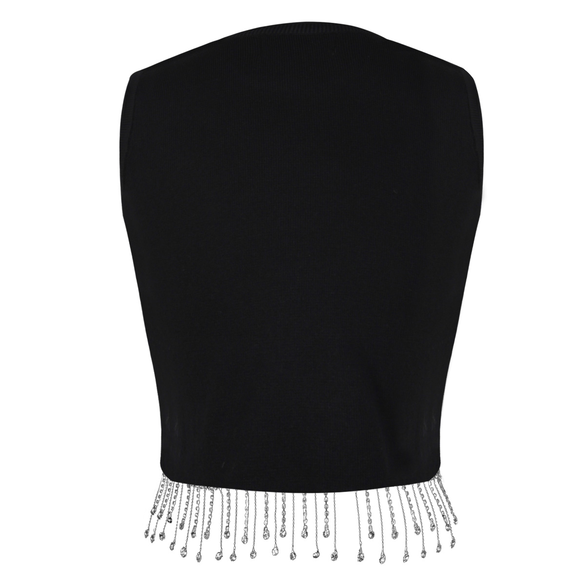 Blusa de punto con tiras de cristal para Mujer Petite JUST BY BASEL image number null