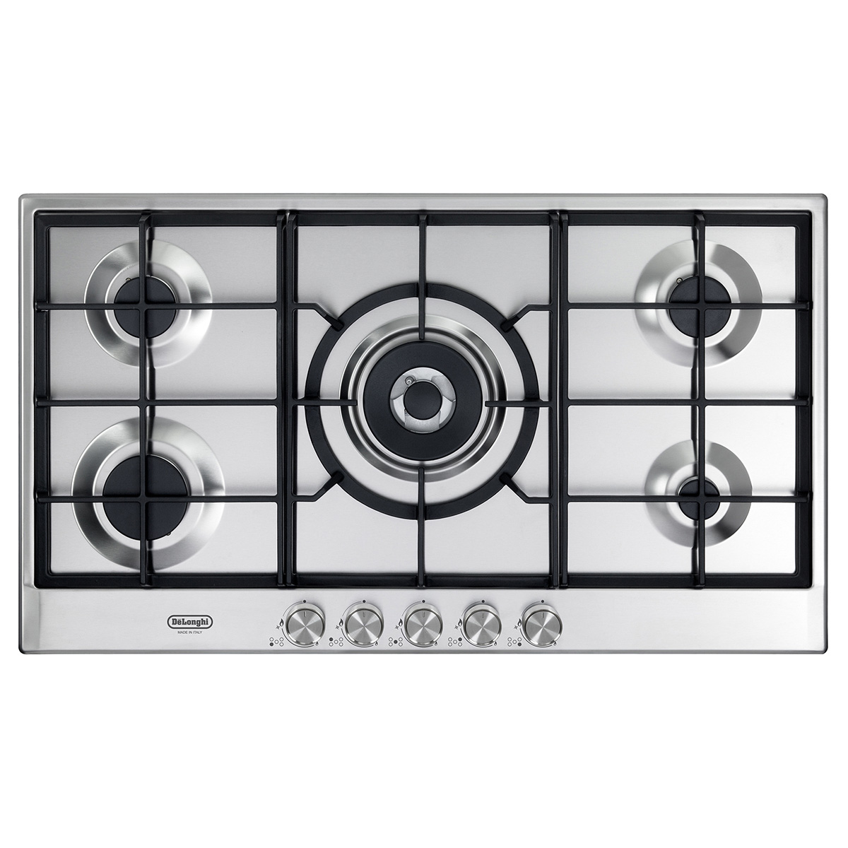 Parrilla a gas De&rsquo;Longhi Life 90 cm perillas metal cepillado y valvulas de seguridad image number null