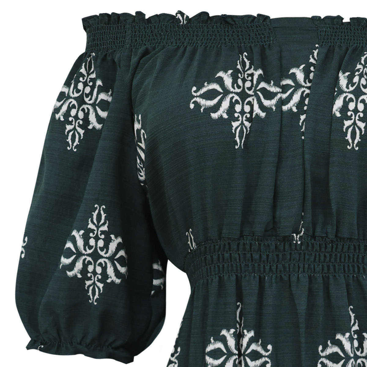 Vestido Maxi 'Boho-Chic' Color Esmeralda para Mujer Just By Basel image number null