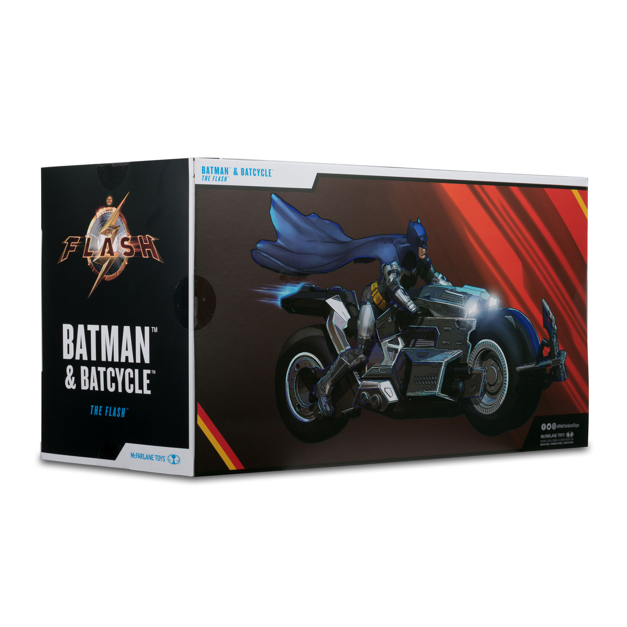 Figura de Acci&oacute;n The Flash Movie Batman Y Batmoto 2 Pack 7 Pulgadas image number null