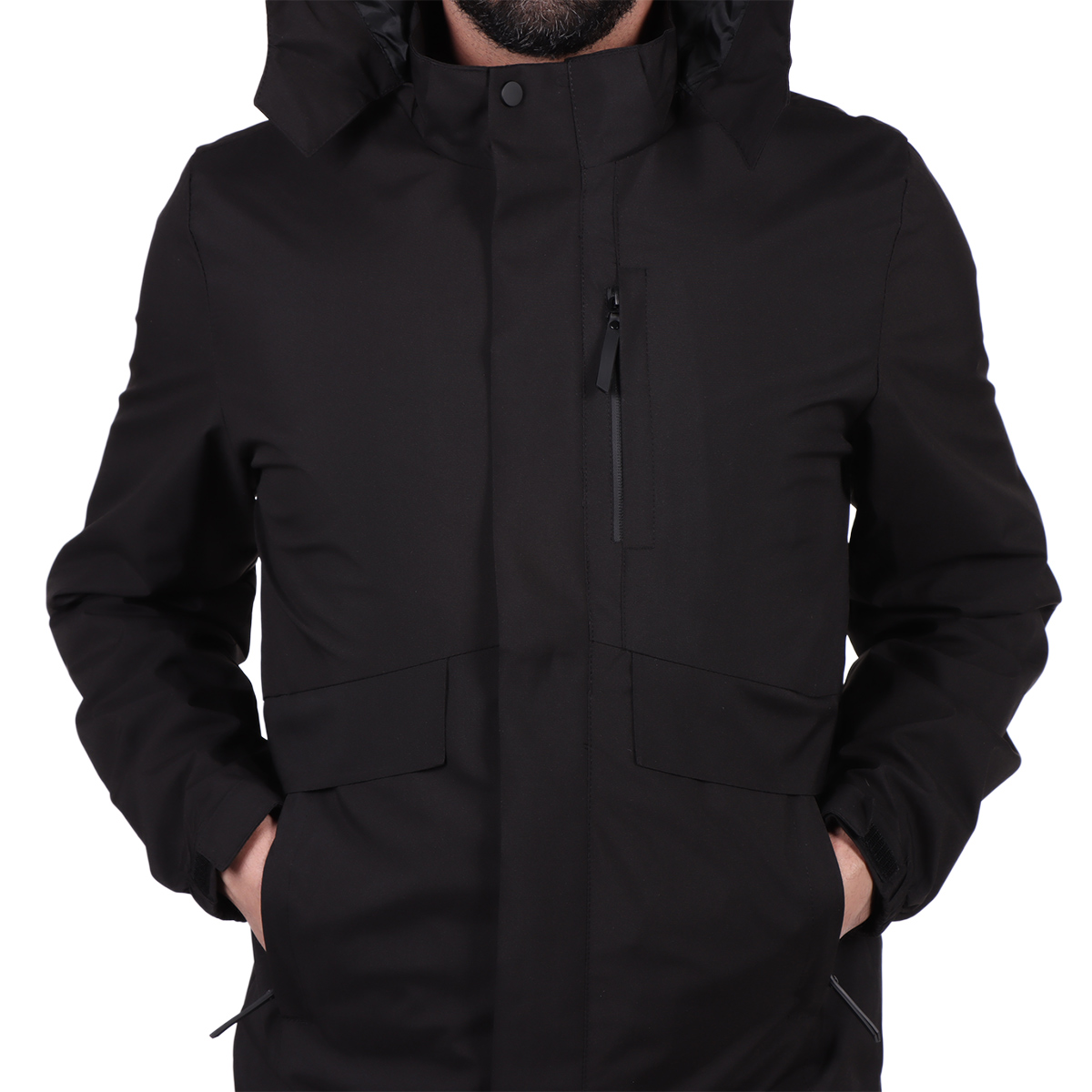 Chamarra Ligera con Capucha y Bolsillos Generra para Hombre image number null