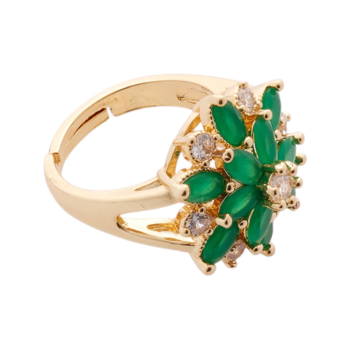 Anillo Flor Verde C2C image number null