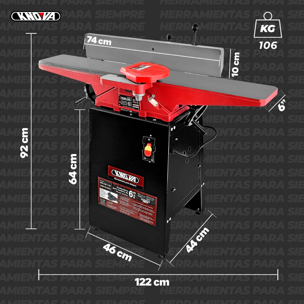 Canteadora profesional de 6" KN CM-11B  Knova image number null