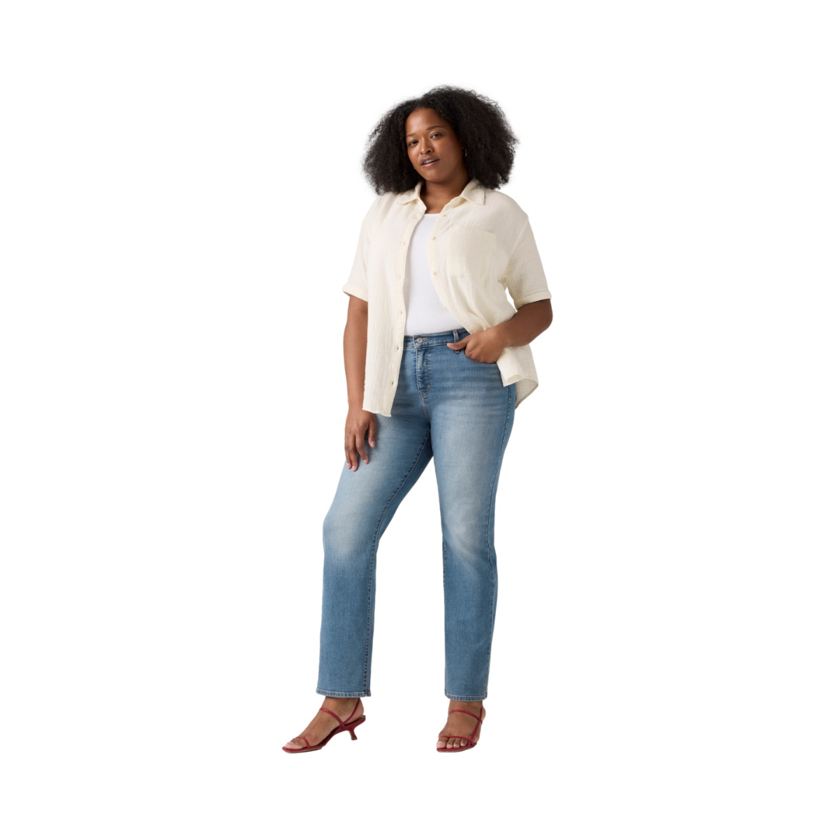 Jeans 314 Shaping Straight Levis para Mujer Curvy image number null