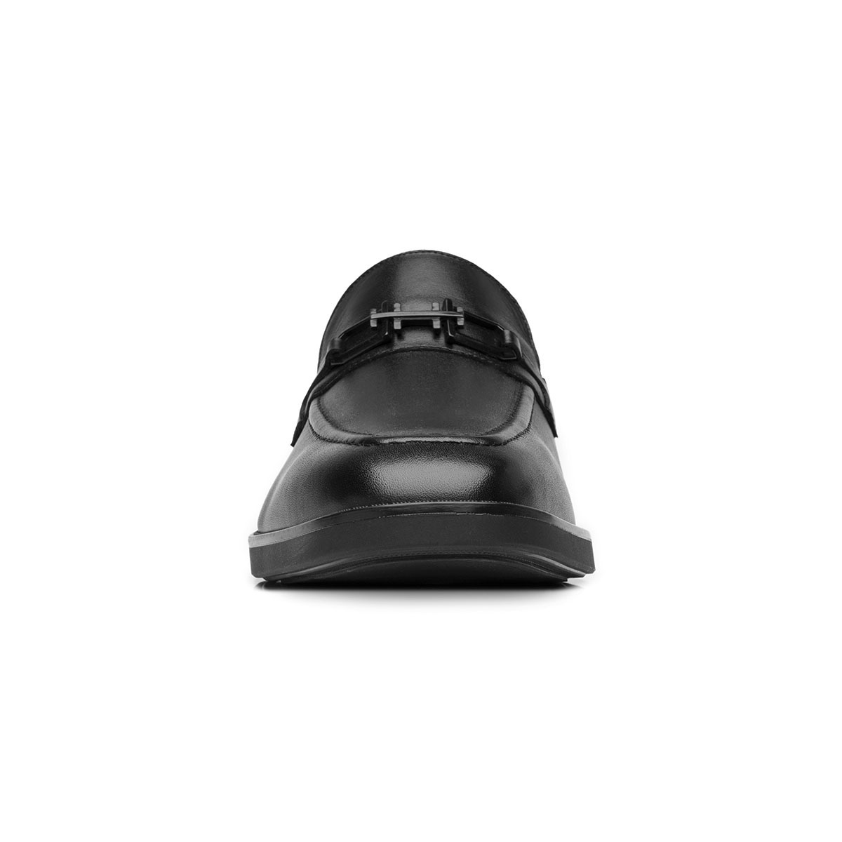 Mocas&iacute;n en Piel Flexi Negro con Herraje para Hombre image number null