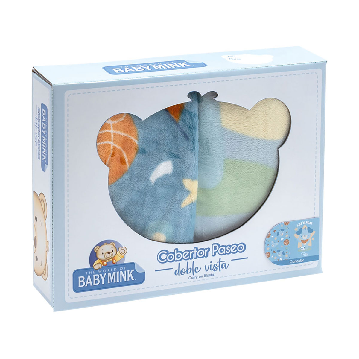 Cobertor de Paseo con Doble Vista Baby Mink image number null