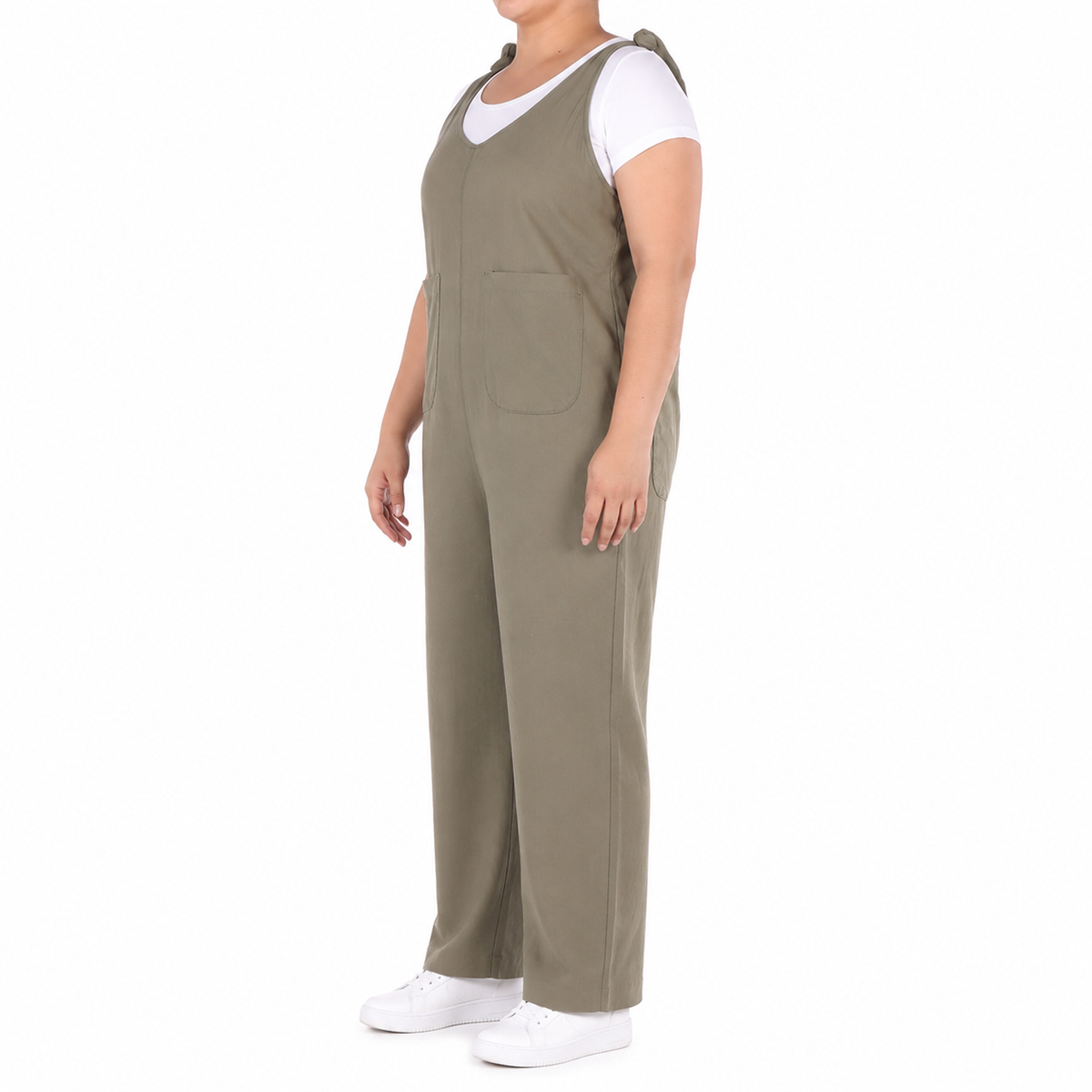Overall Lino Viscosa Casual Jeanious para Mujer Curvy image number null