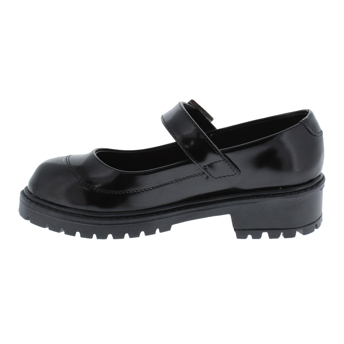 Zapato Escolar Furor Suela Gruesa Ajuste Hebilla para Ni&ntilde;a image number null