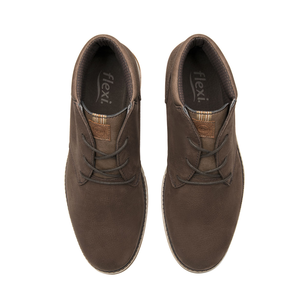 Bota Casual en Piel Flexi Caf&eacute; para Hombre image number null
