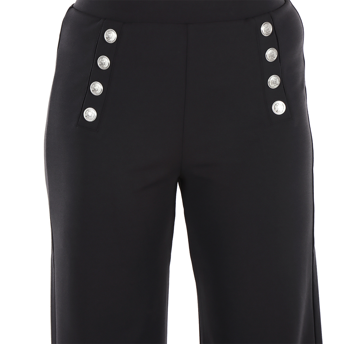 Pantal&oacute;n Marinero con Detalle de Botones Frontales Life Styler para Mujer image number null