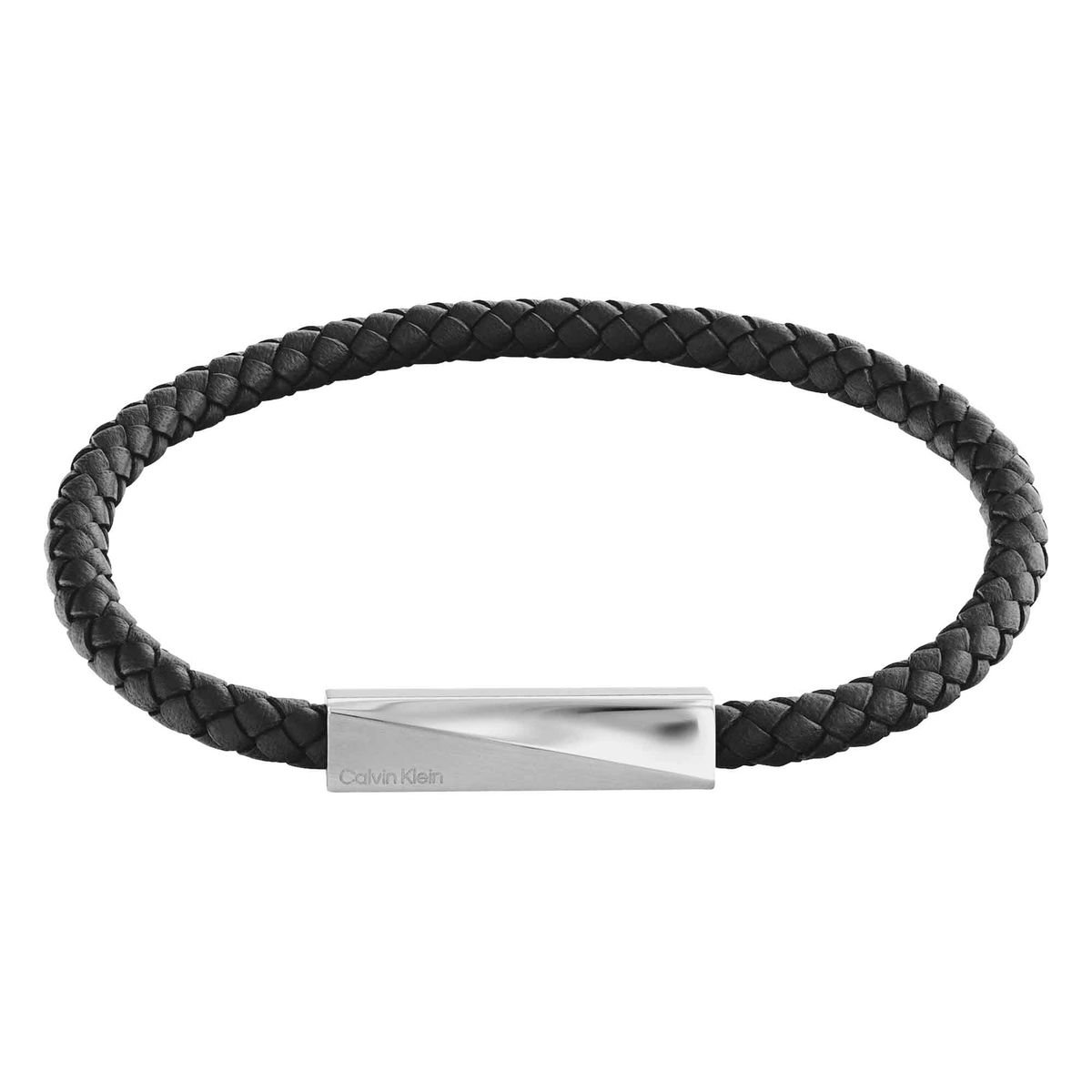 Pulsera Trenzada Iconic Id Piel para Hombre image number null