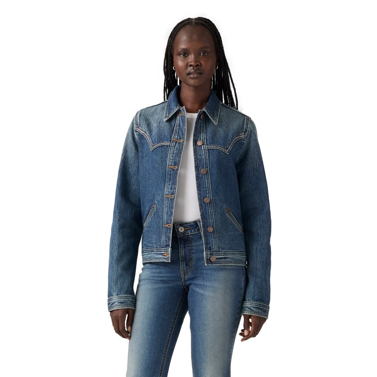 Levi&rsquo;s&reg; Chamarra Original Trucker Bling para Mujer Junior image number null