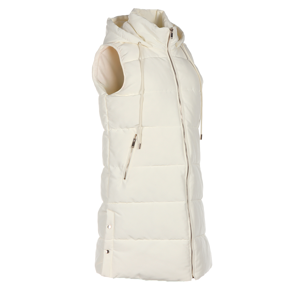 Chaleco Acolchado de Cuello Alto y Capucha Arqueology para Mujer image number null