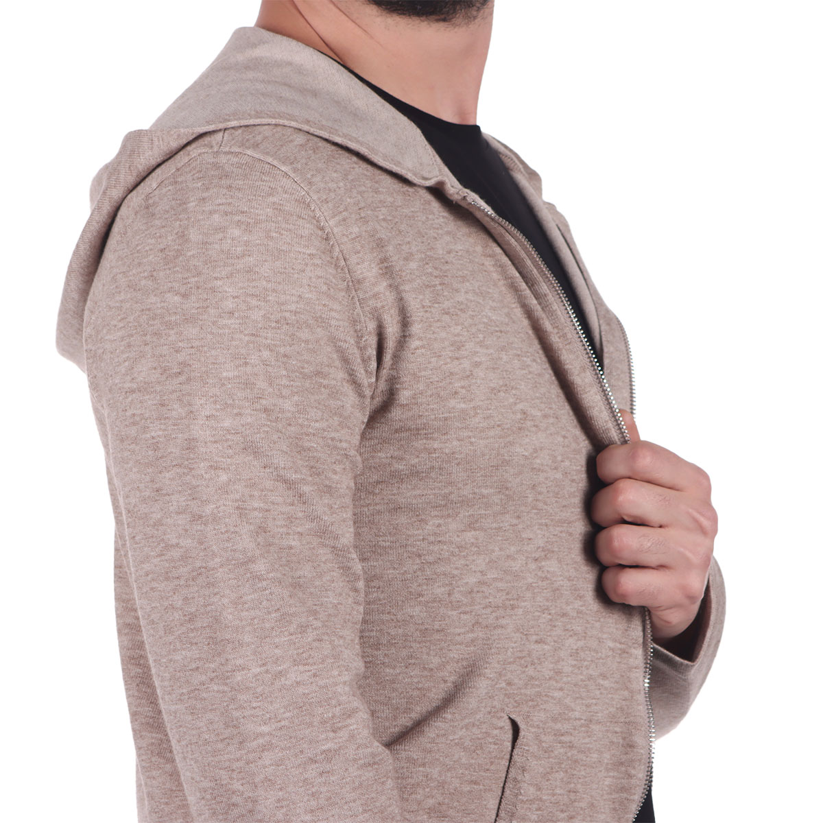 Sudadera Abierta con Capucha Bruno Magnani para Hombre image number null