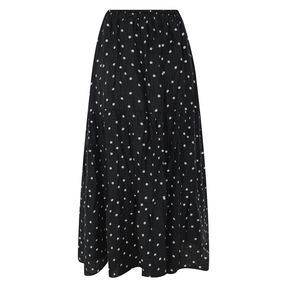 Falda escalonada con estampado "Polka Dot" para Mujer Petite JUST BY BASEL image number null