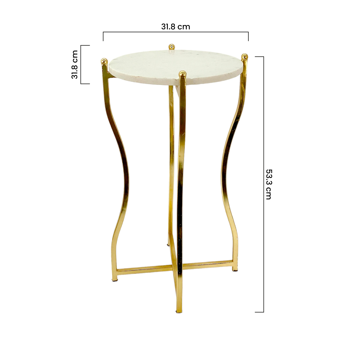 Mesa Bombay Colecci&oacute;n Luxe Gold Concepts Life image number null