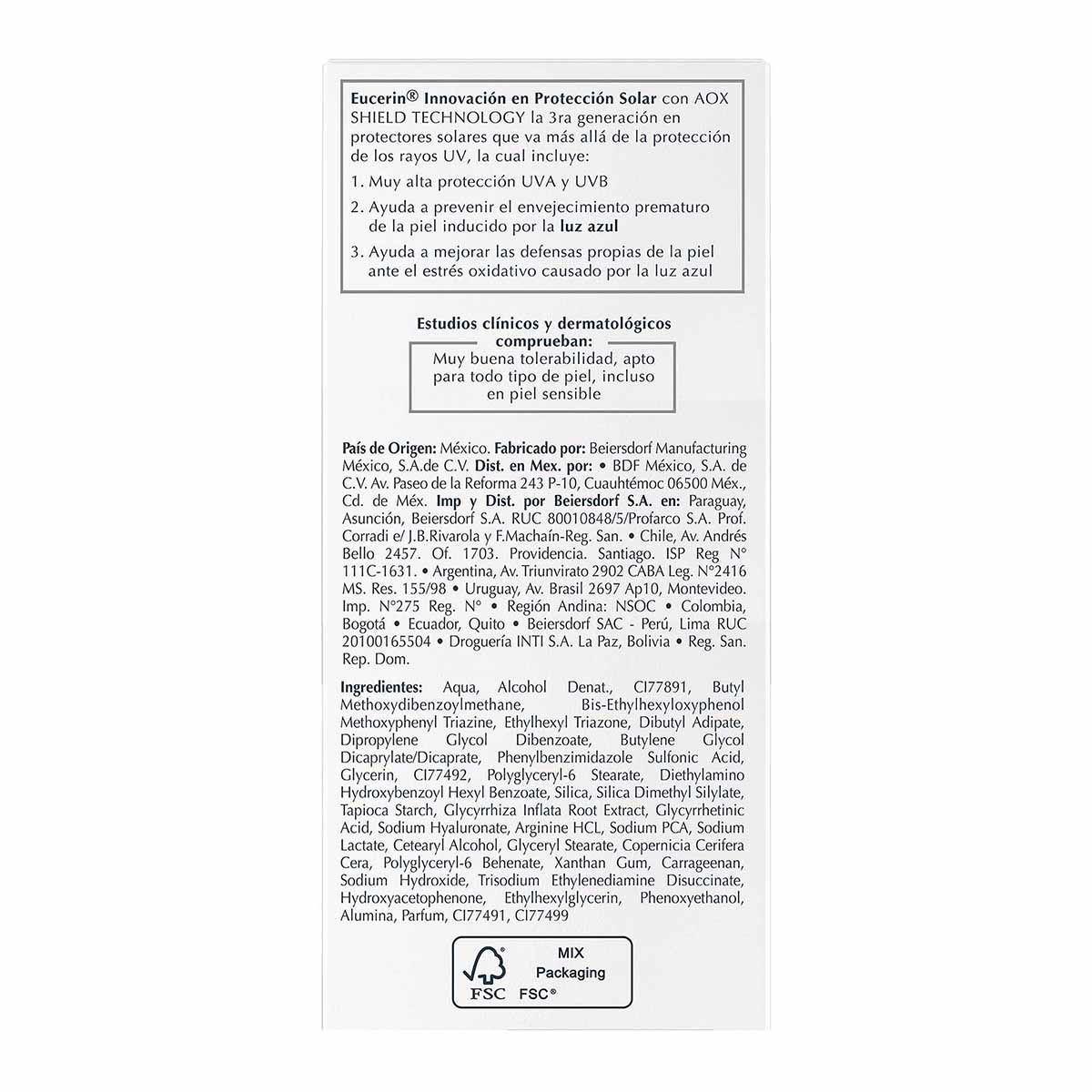 Eucerin Sun Hydrofluid Tono Medio FPS50+ image number null