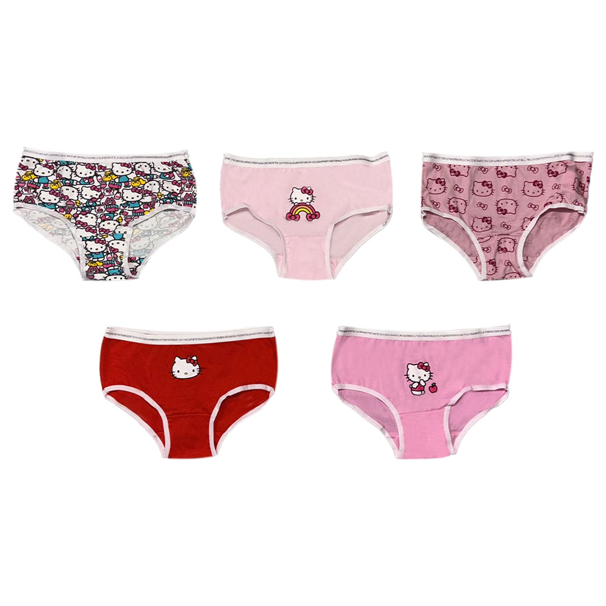 Set 5 Pack Panties con Dise&ntilde;o Hello Kitty para Beb&eacute; Ni&ntilde;a image number null