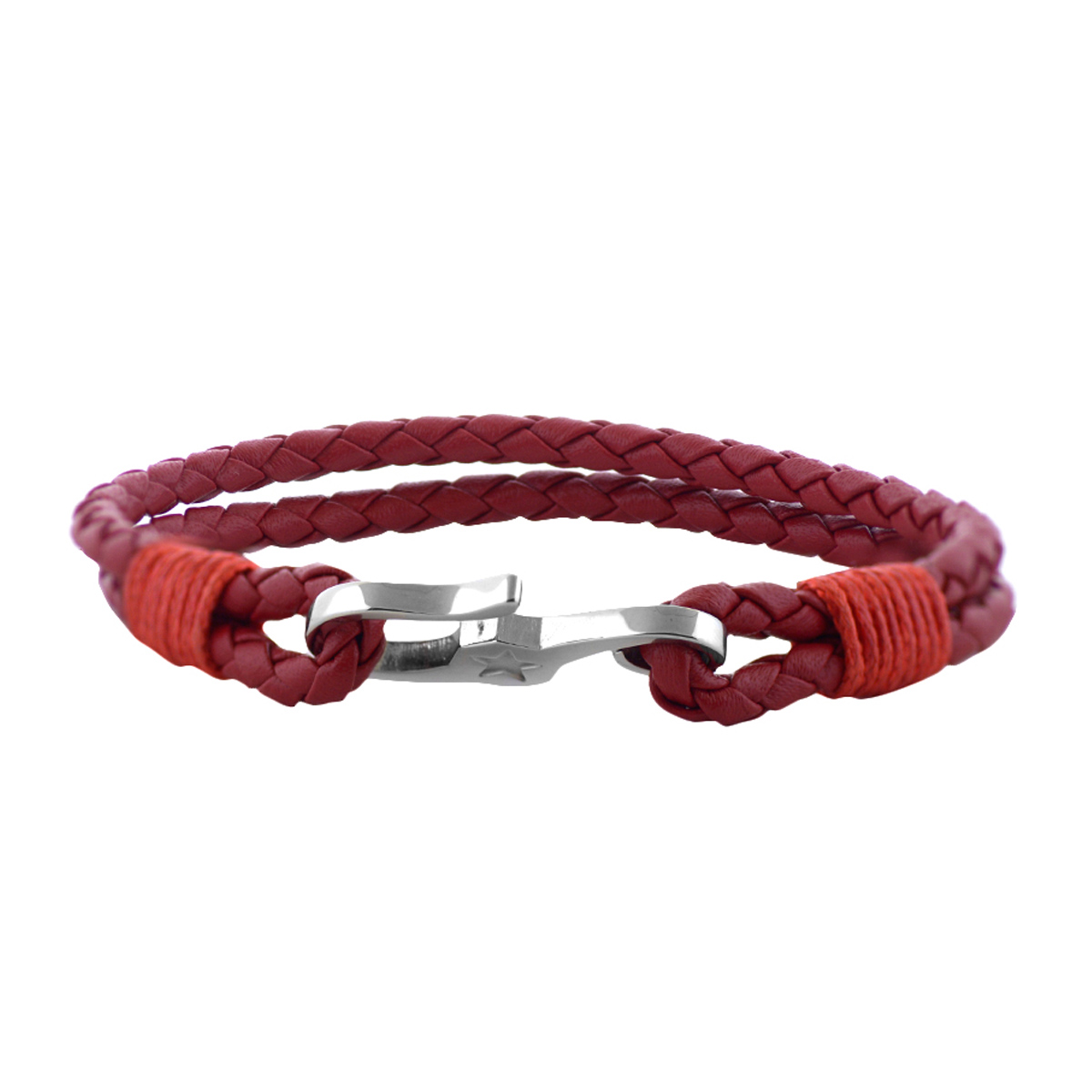 Pulsera De Acero Y Piel Kpenko image number null
