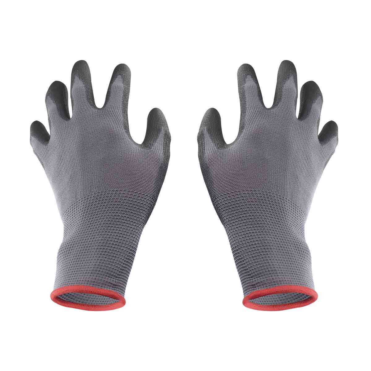 Guantes De  Nylon, Talla Med, Recubrimiento En Poliuretano image number null