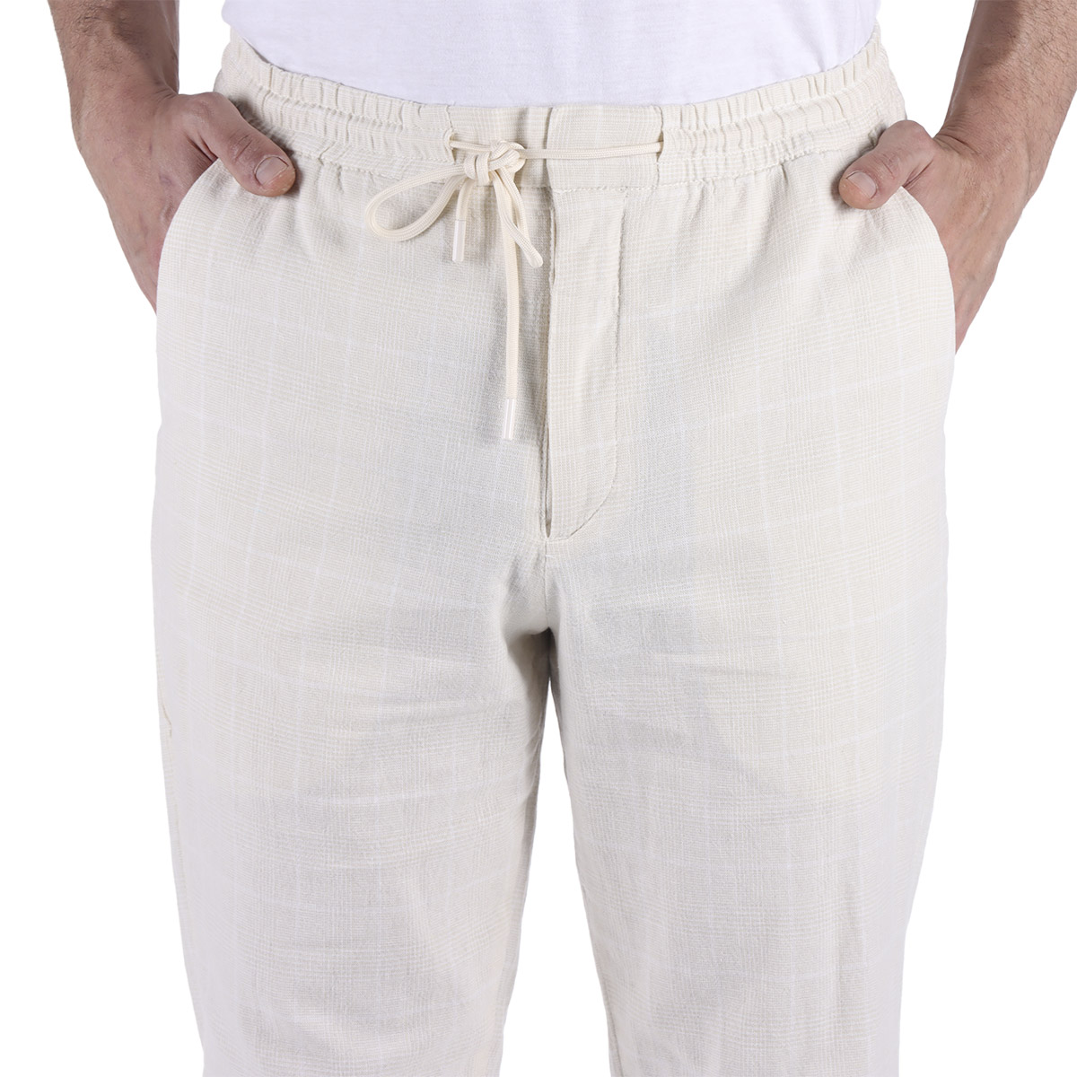 Pantal&oacute;n Cuadros Jareta Casual Bruno Magnani para Hombre image number null