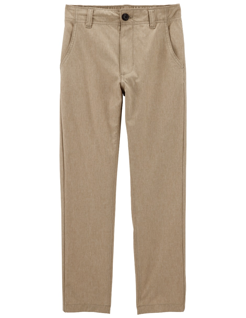Pantal&oacute;n Chino Liso Osh Kosh Caf&eacute; Medio para Ni&ntilde;o image number null