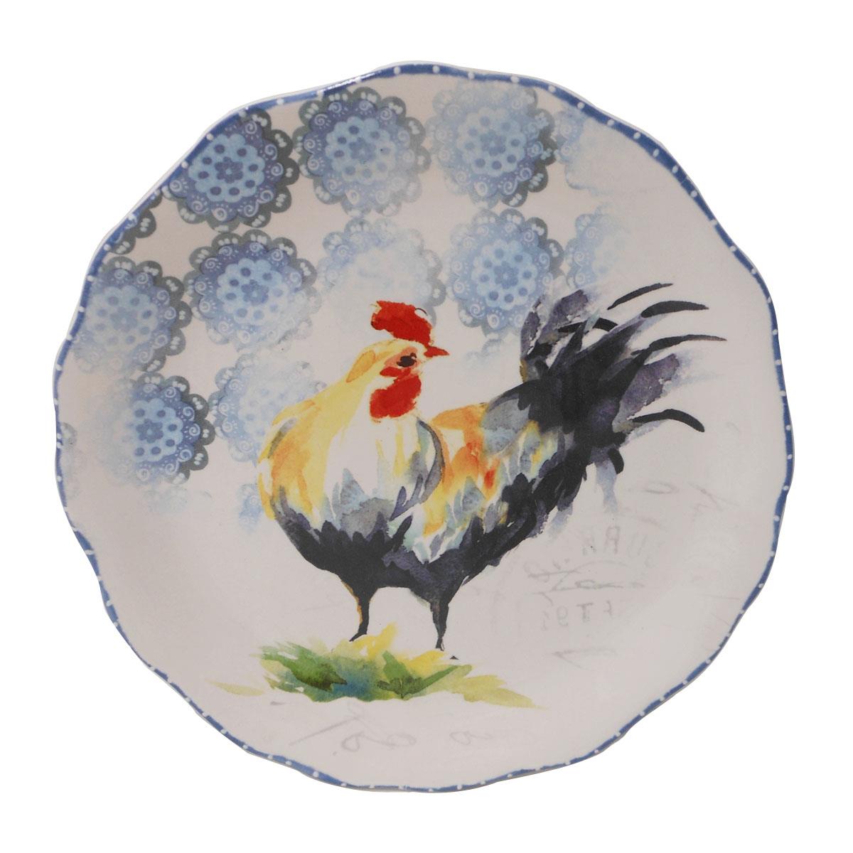 Plato Ensalada Rooster Vintage Home image number null
