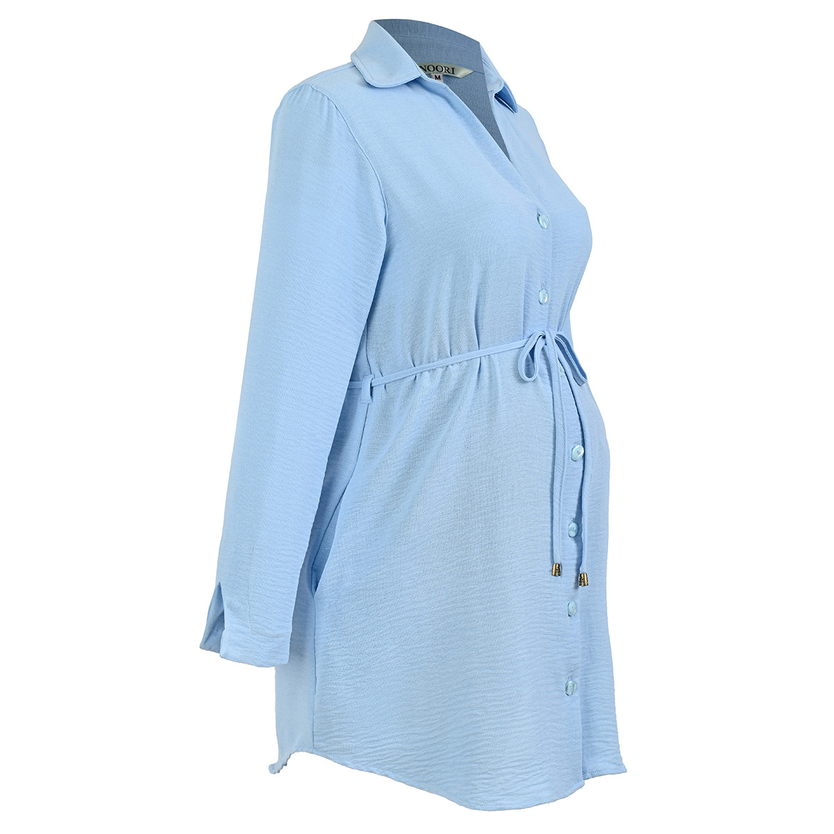 Vestido camisero cielo Noori para mujer image number null
