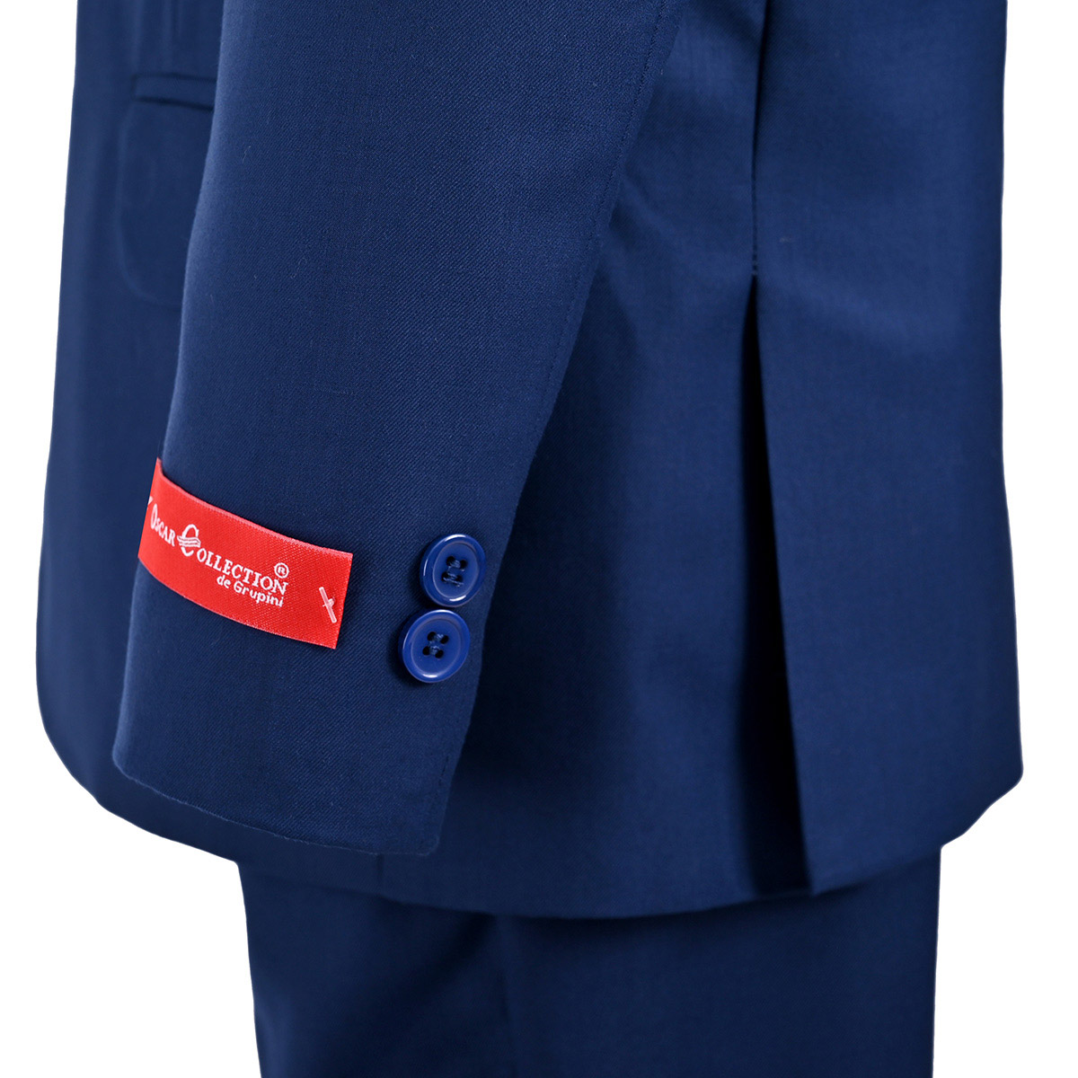 Traje Para Ni&ntilde;o De Vestir Color Liso Azul El&eacute;ctrico Oscar Collection image number null