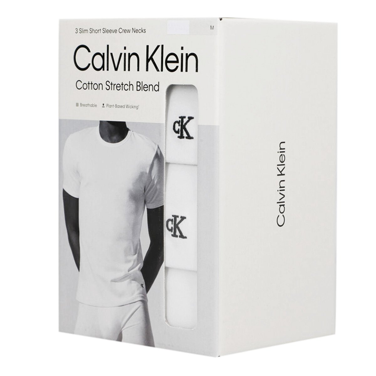 3 Pack Playeras Calvin Klein Cuello Redondo para Hombre image number null