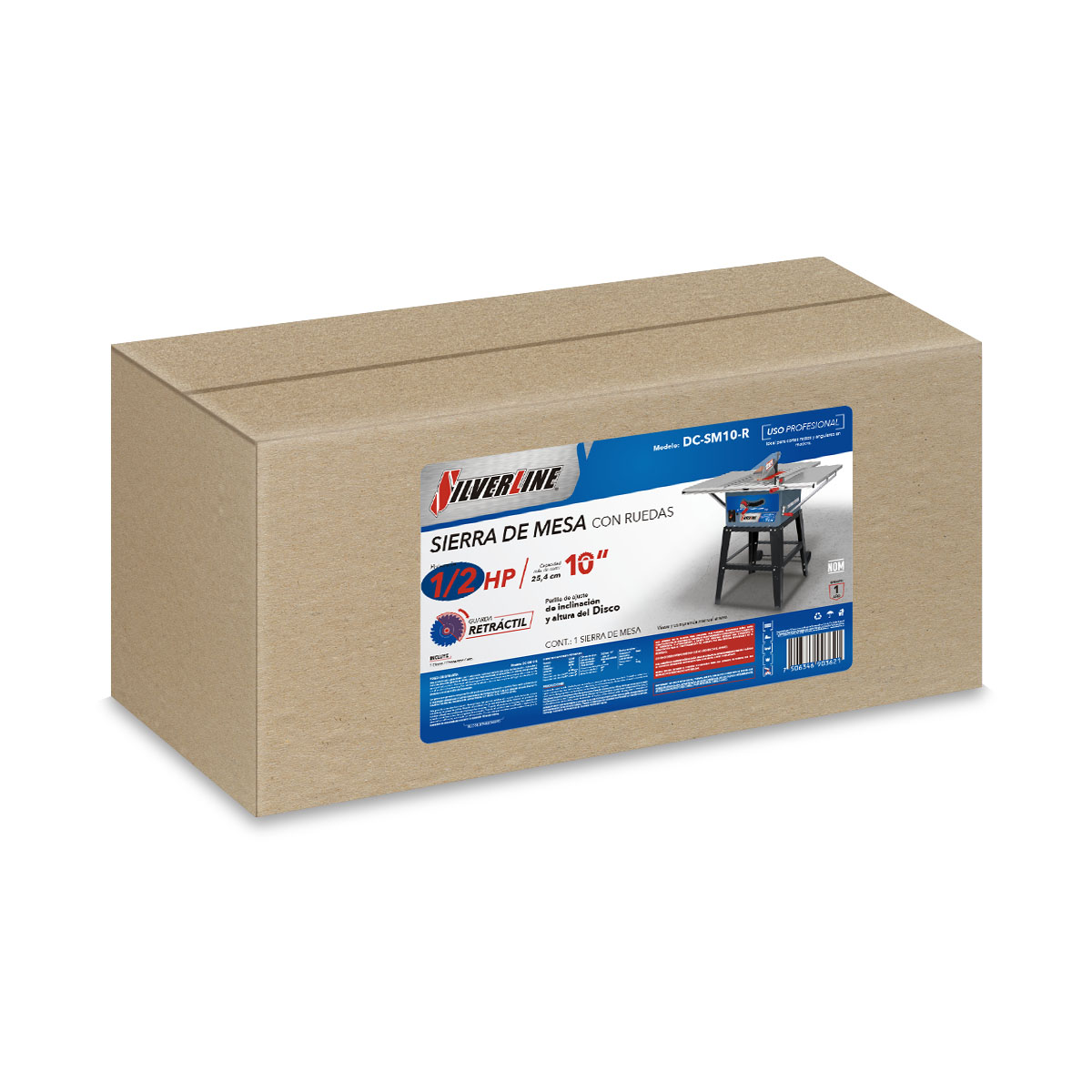 Sierra de Mesa Transportable 10" DC-SM10-R Silverline image number null