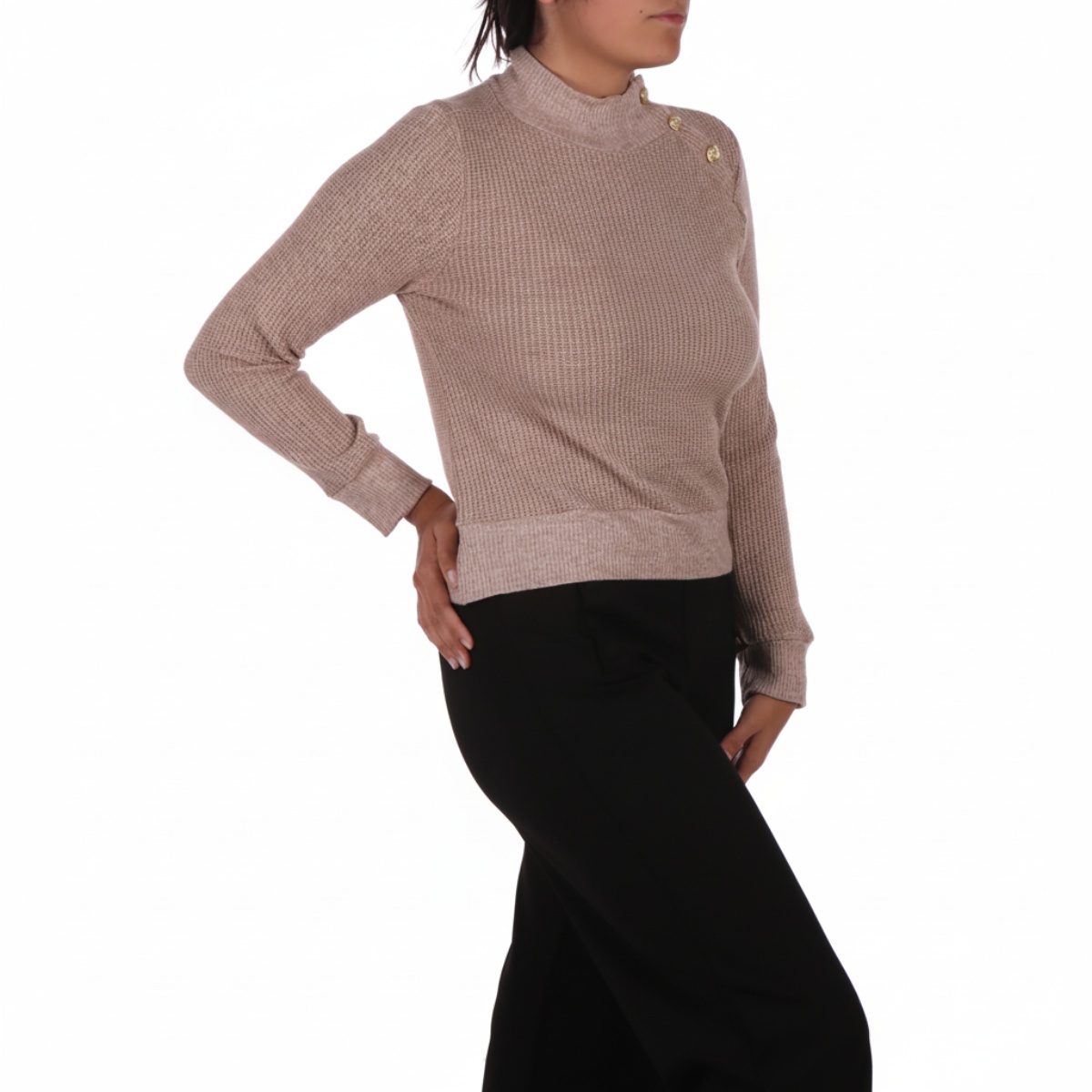 Su&eacute;ter Cuello Alto Mujer DOMA NY COLLECTION image number null