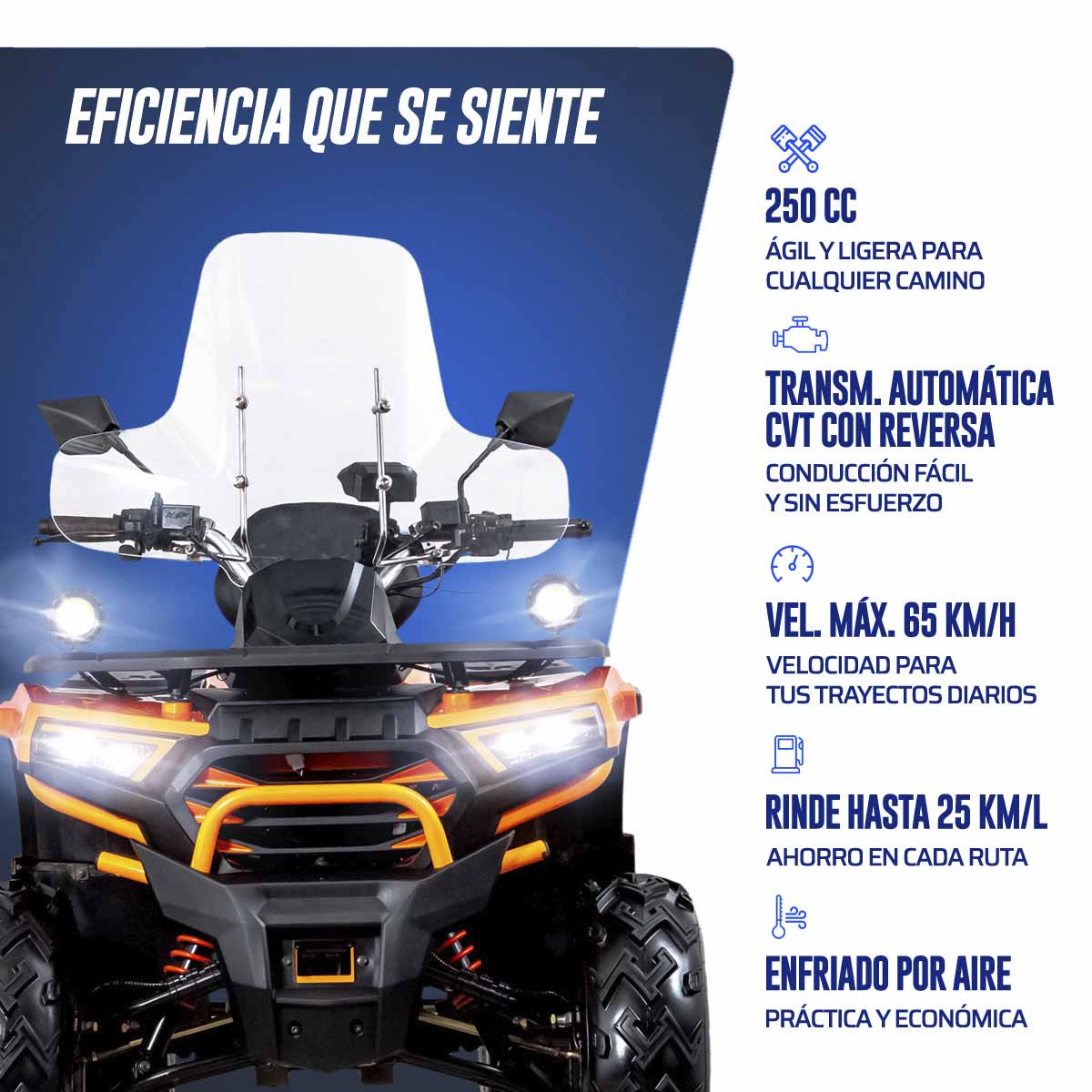 Cuatrimoto Vento Yuma 250 Cc Naranja 2027 image number null
