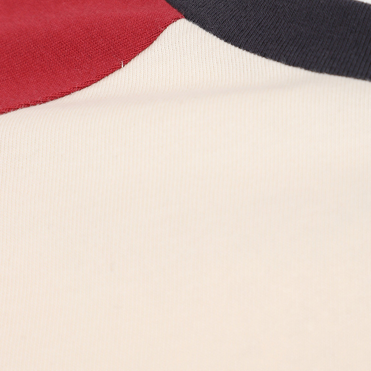 Playera Manga Ranglan Contraste Jeanious Cuello Redondo para Hombre Plus image number null