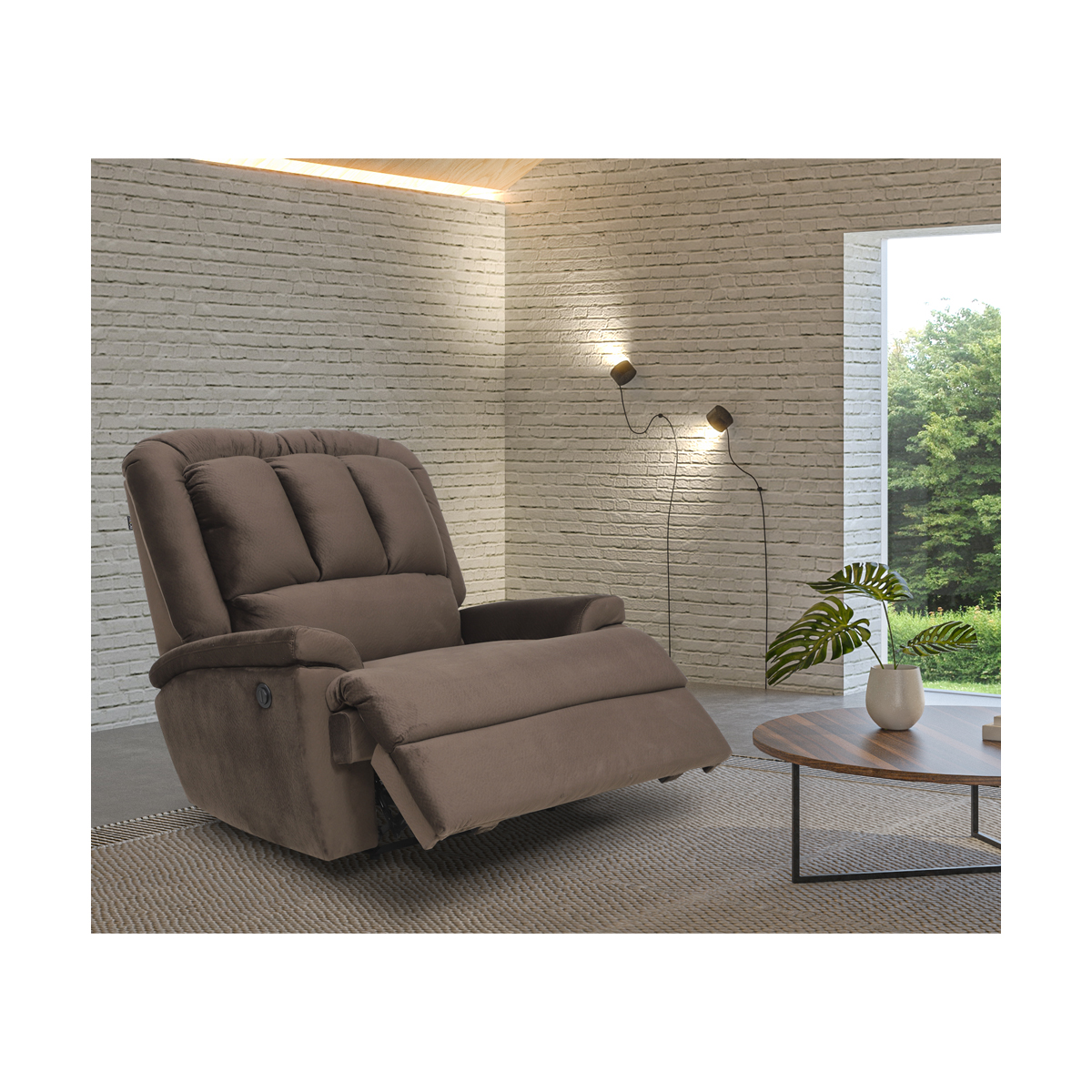 Sill&oacute;n Reclinable King El&eacute;ctrico Boal image number null