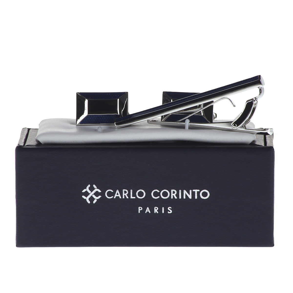 Set Gemelos y Pisacorbata Carlo Corinto para Hombre image number null