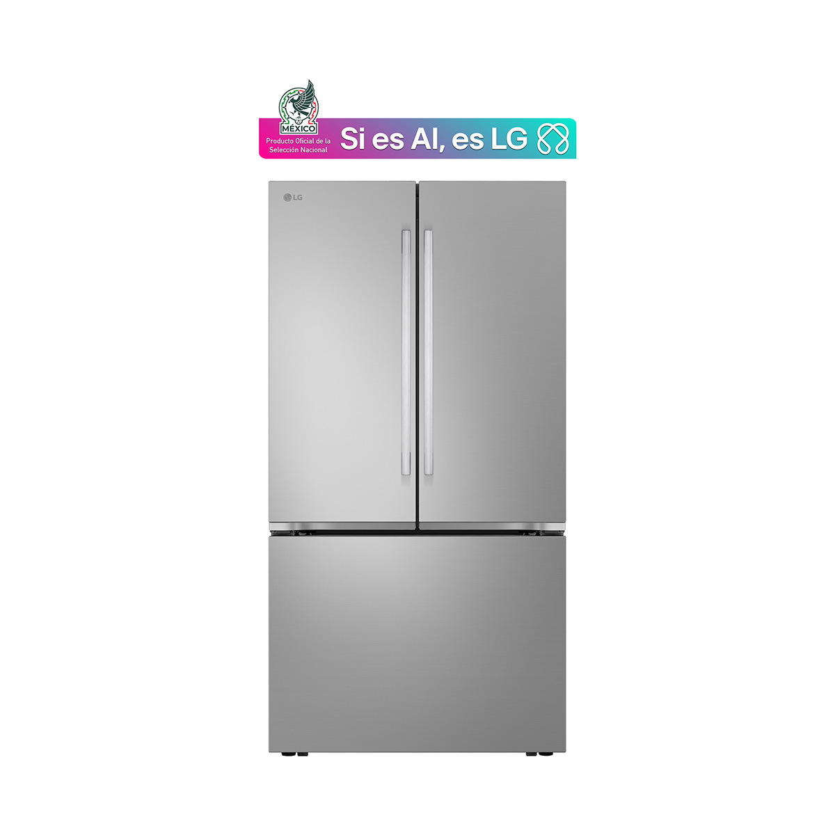 REFRIGERADOR LG PTA FRANCESA 32P GM90HIP PLATA image number null