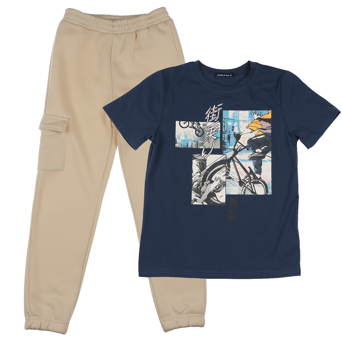 Conjunto 2 Piezas: Playera Manga Corta y Jogger Studio SI Ni&ntilde;o image number null
