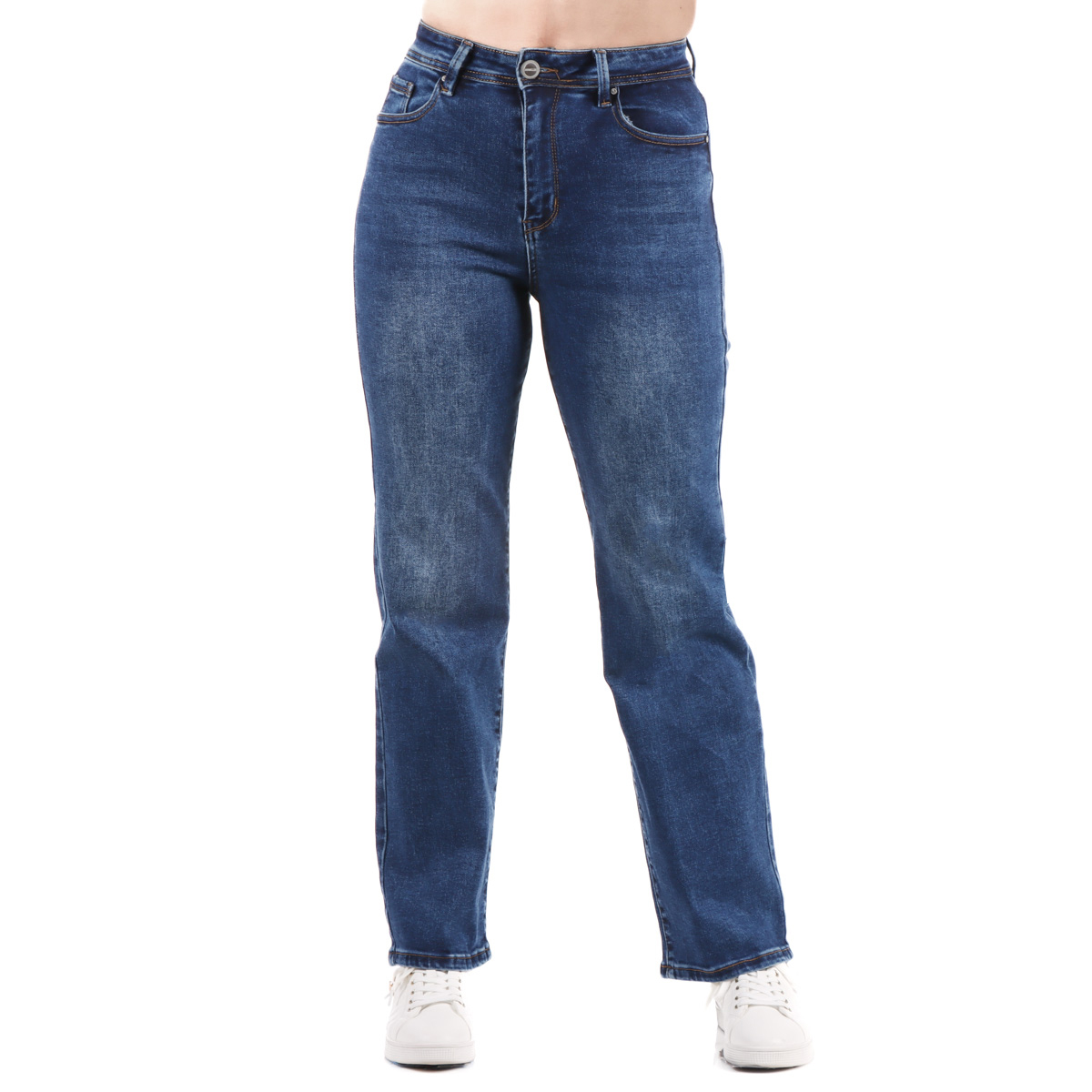 Jeans Rectos Mezclilla Ann Miller para Mujer image number null