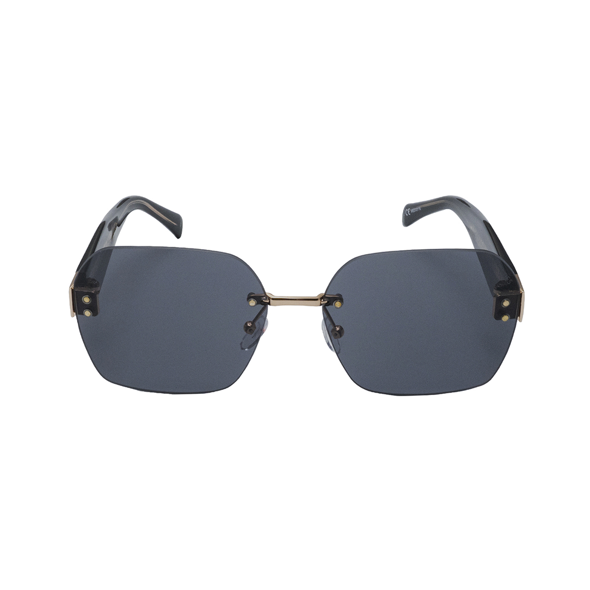 Lentes de Sol cuadrados metal dorado pasta negra Westies image number null