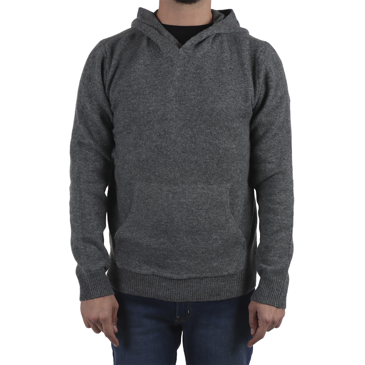 Su&eacute;ter con Capucha Bolsillo Canguro Jeanious para Hombre image number null