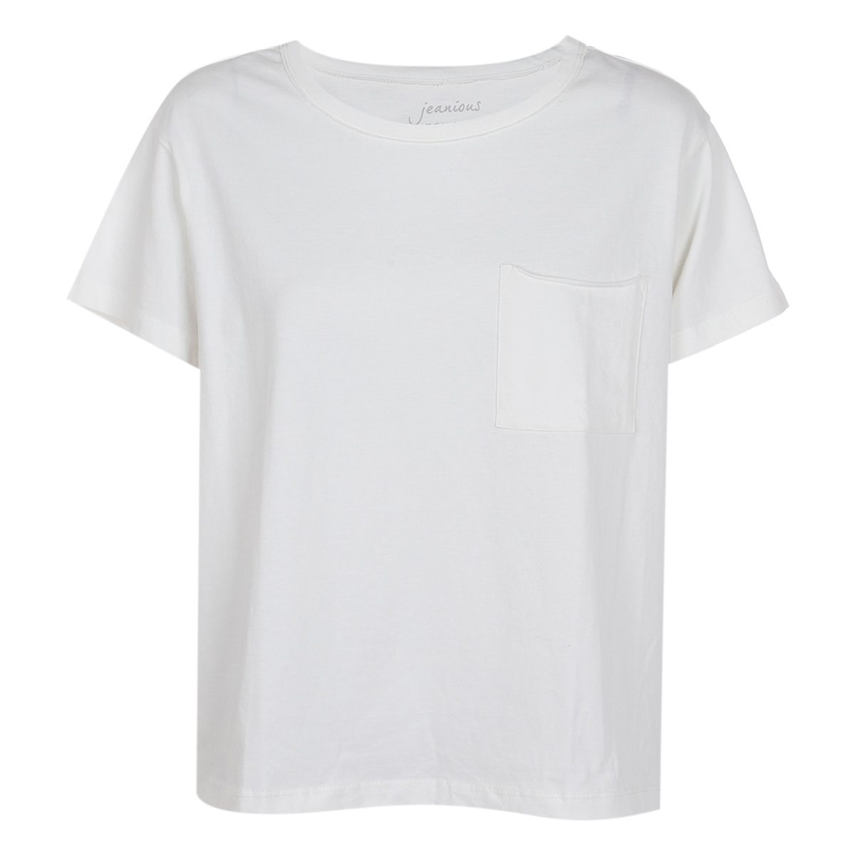 Playera Manga Corta Con Bolsillo Jeanious Para Mujer Curvy image number null