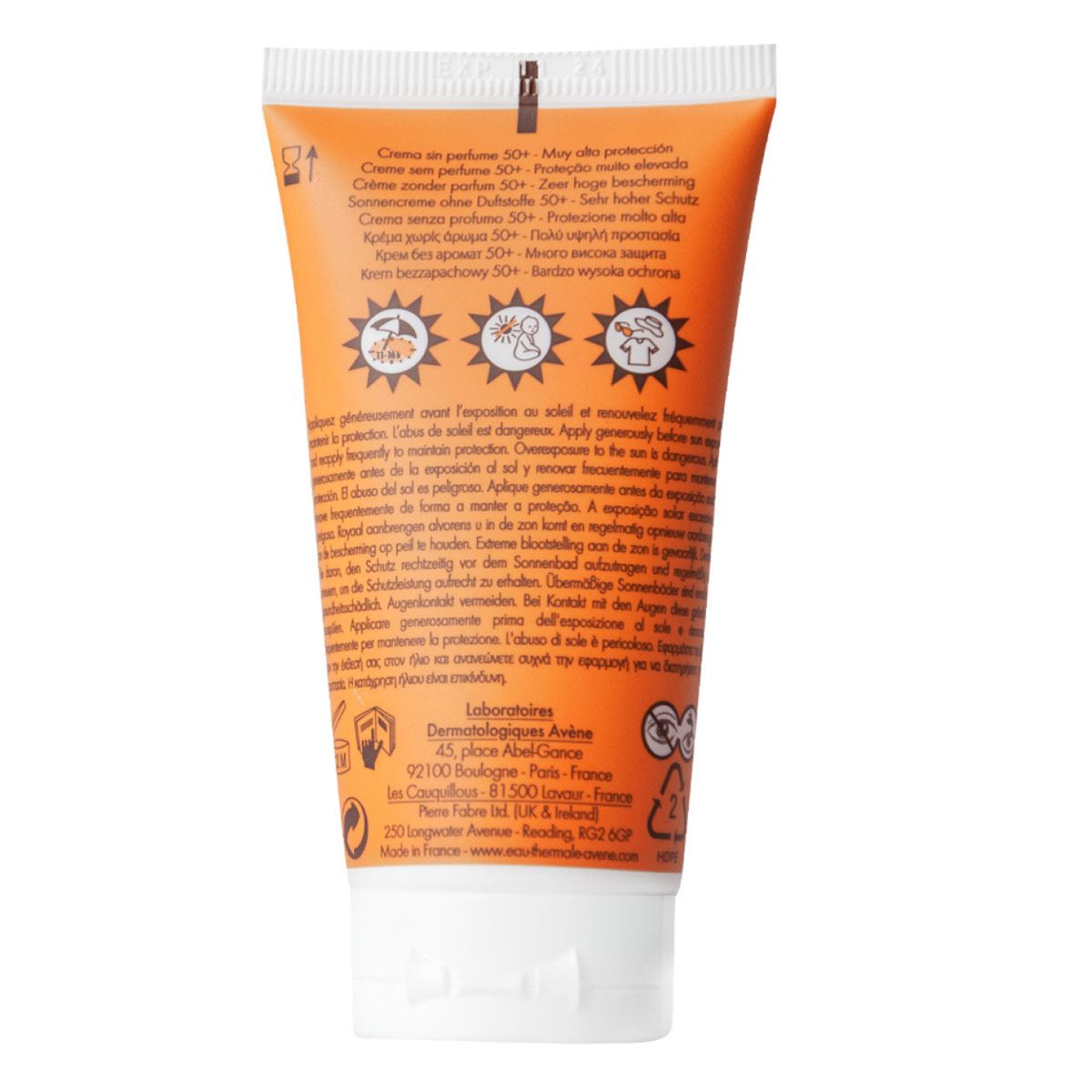 Av&egrave;ne Crema con Protector Solar FPS50+ sin perfume 50ml image number null