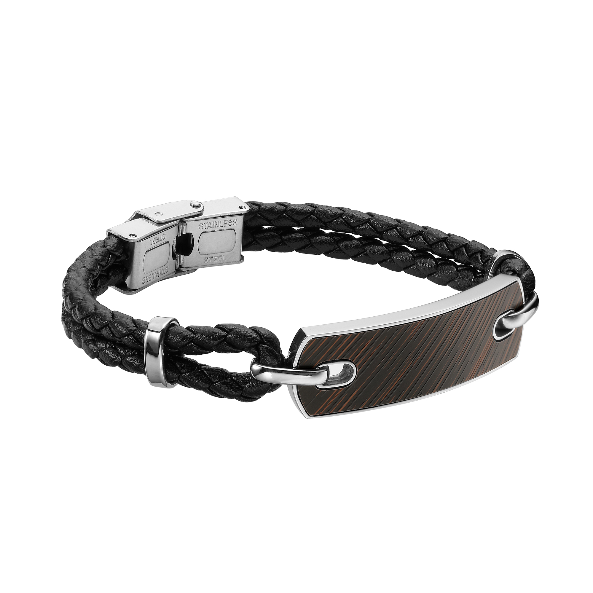 Pulsera Negro Acero Enso image number null