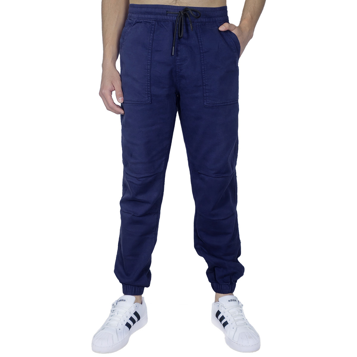Pantal&oacute;n Jogger con Jareta U Sport Azul Oscuro para Hombre image number null