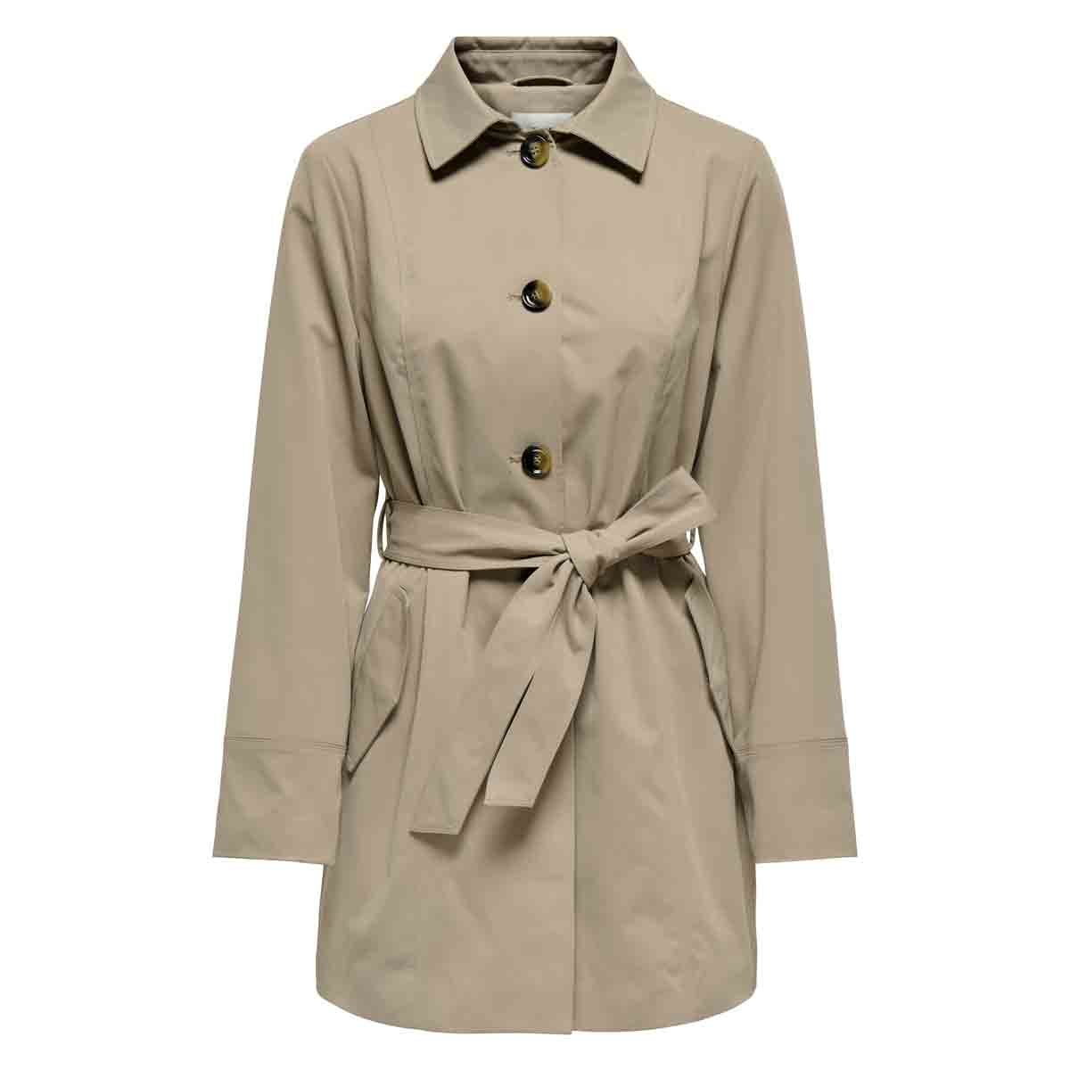Gabardina Con Botones Y Cintur&oacute;n De Amarre JDY Para Mujer image number null