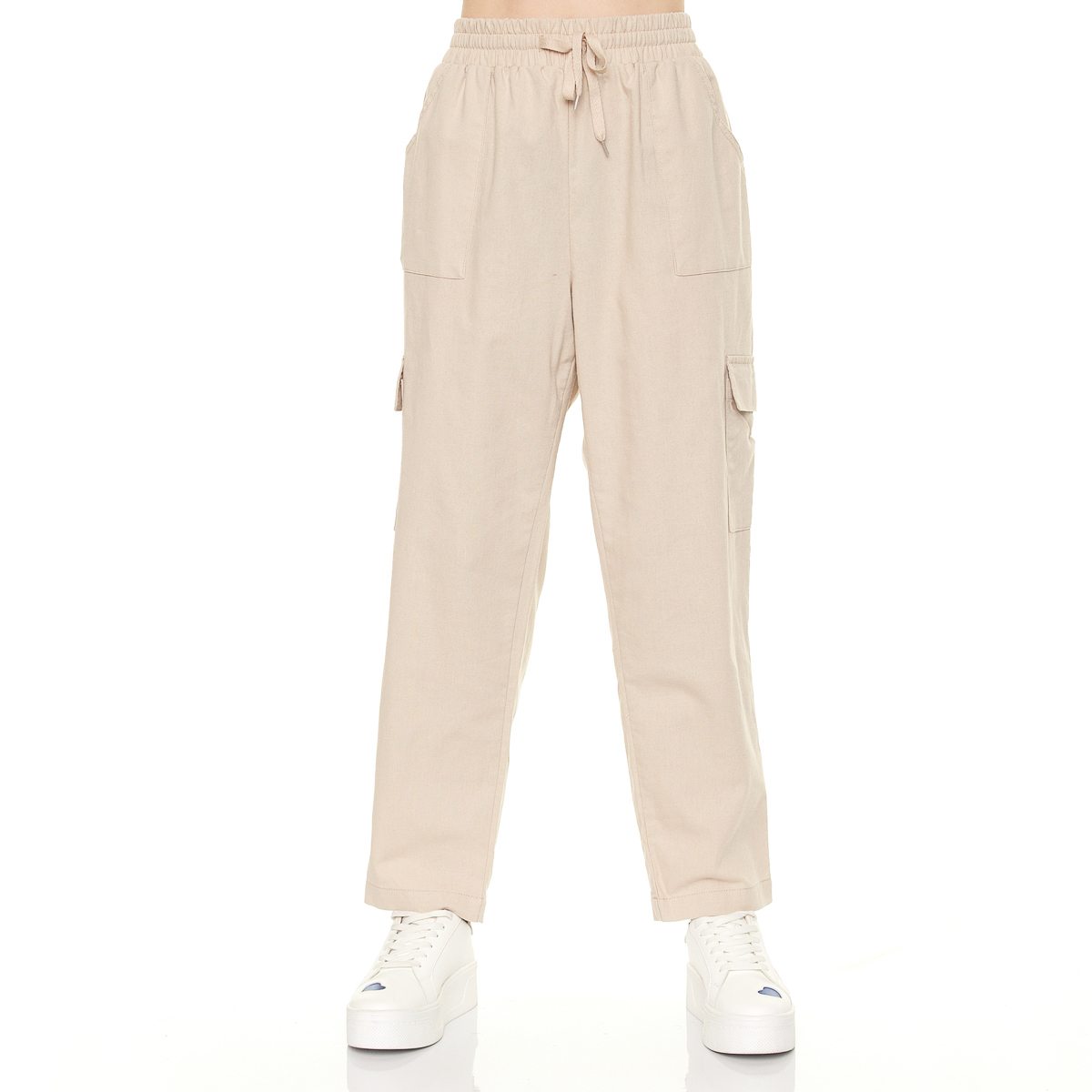Pantal&oacute;n Cargo Con Jaretas Philosophy Jr Petite Para Mujer Petite image number null