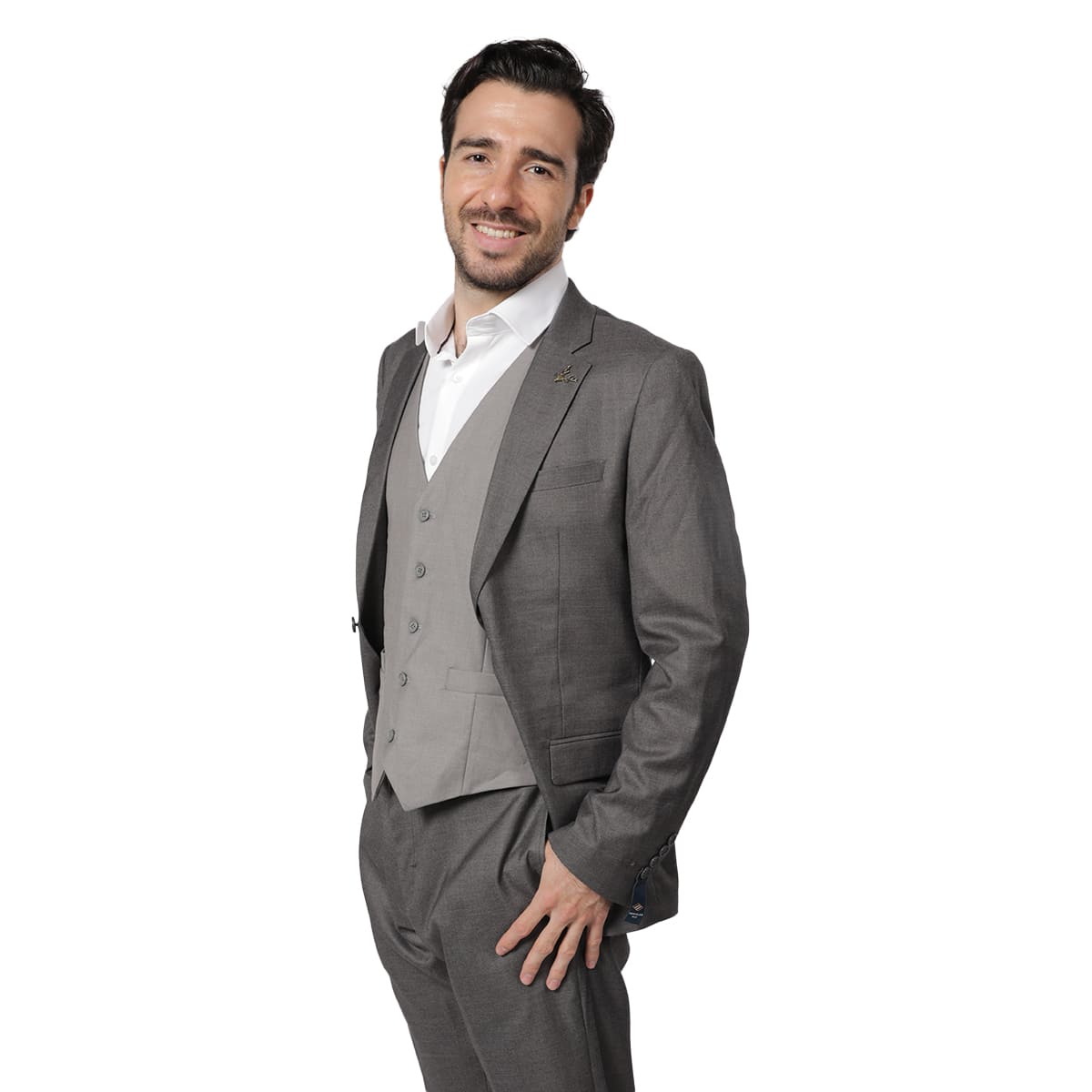 Chaleco Liso Regular Fit 4 Botones Joseph Abboud Para Hombre image number null