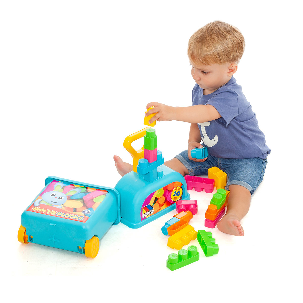 Molto Blocks Trolley 20 pzs image number null