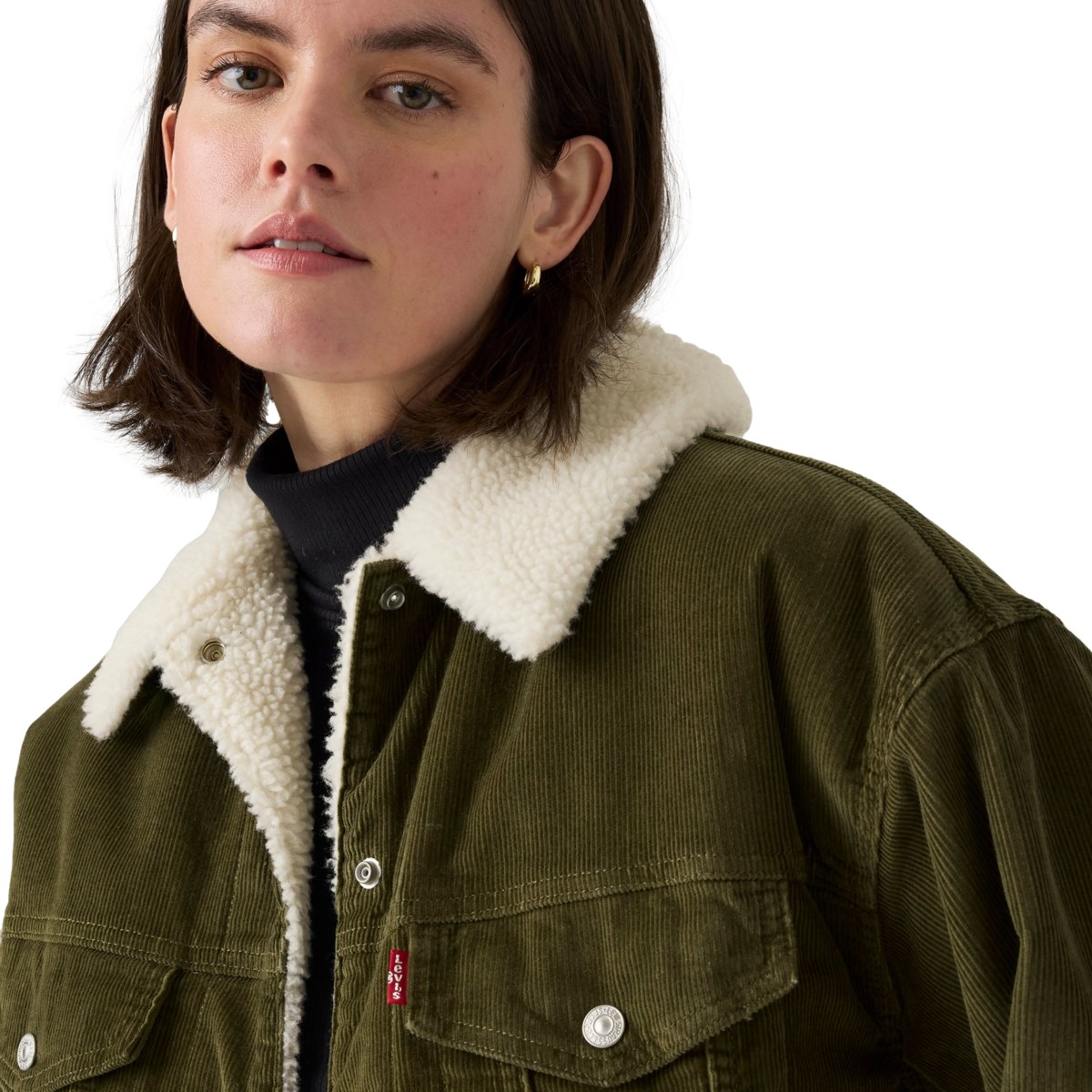 Chamarra 90's Sherpa Trucker Levi&acute;s para Mujer image number null